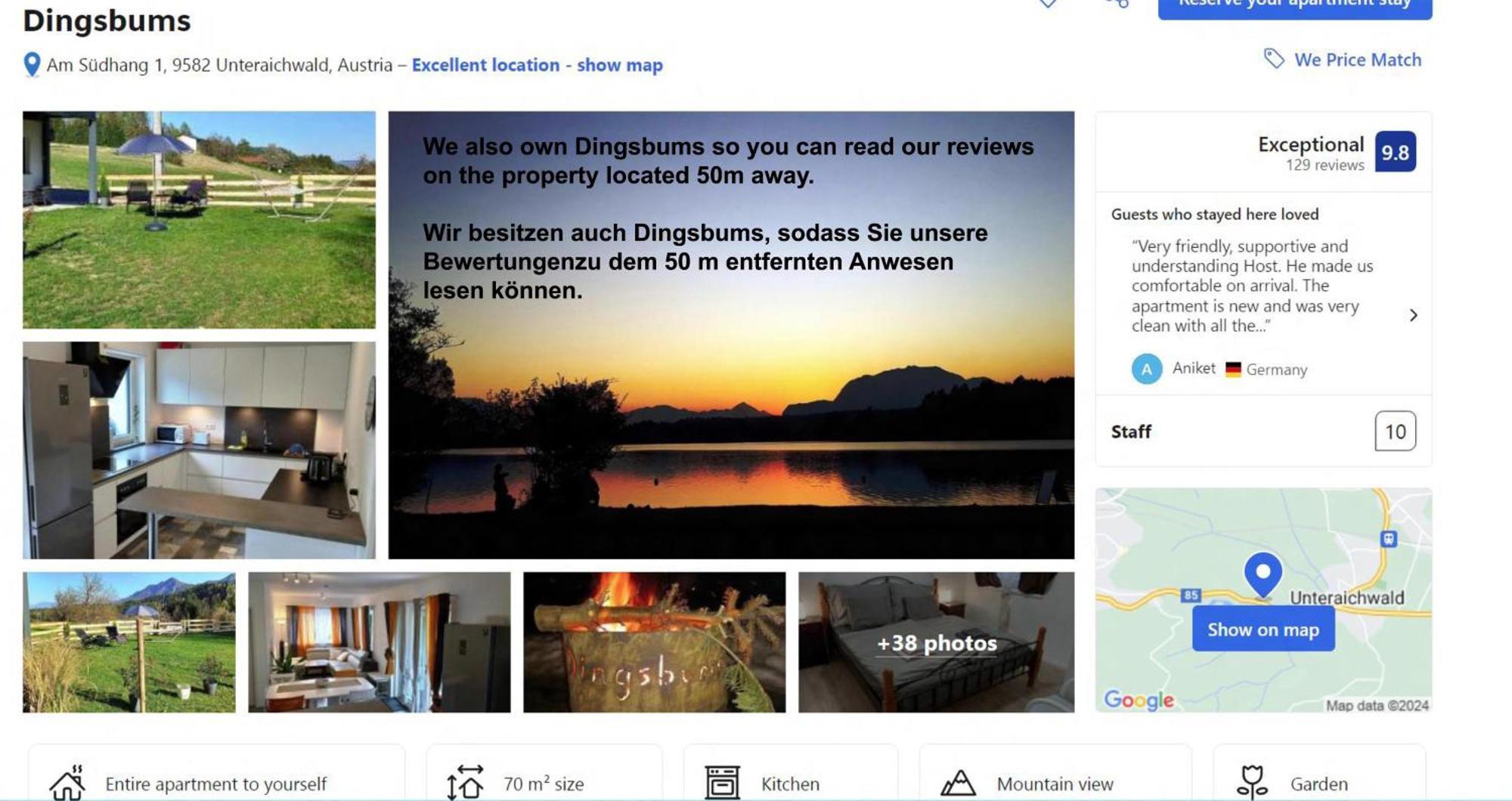 Ding Ding Apartman Unteraichwald Kültér fotó